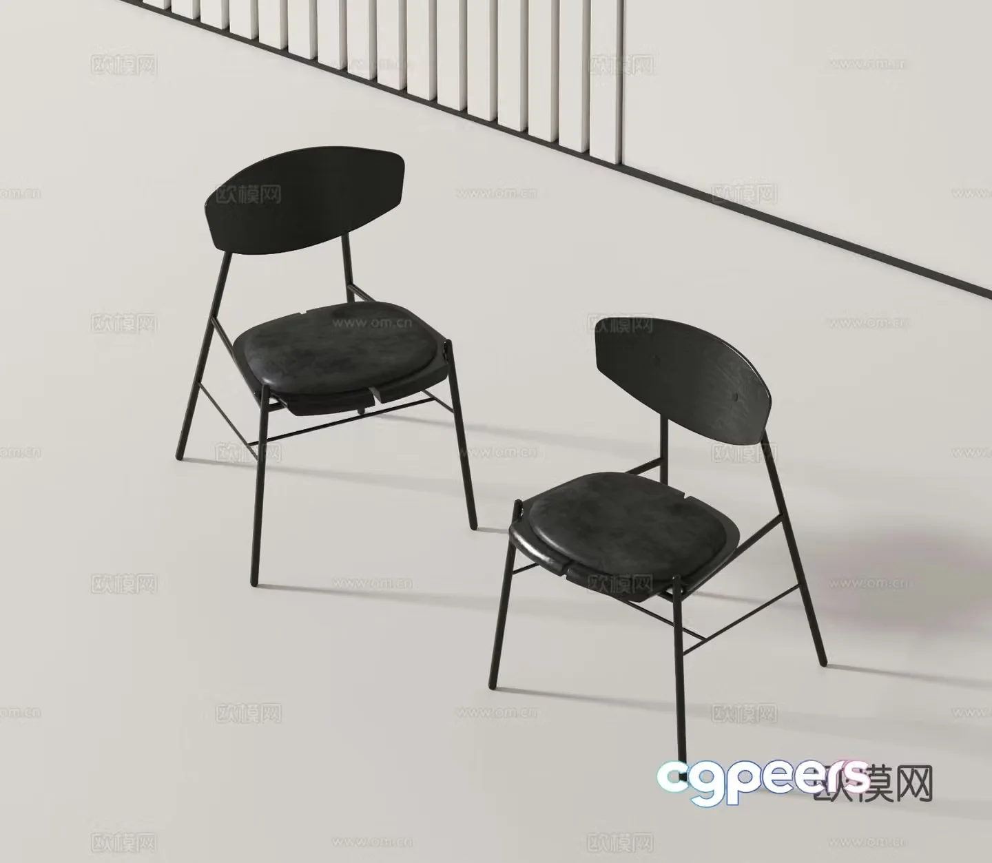 Modern chair single chair 3d model