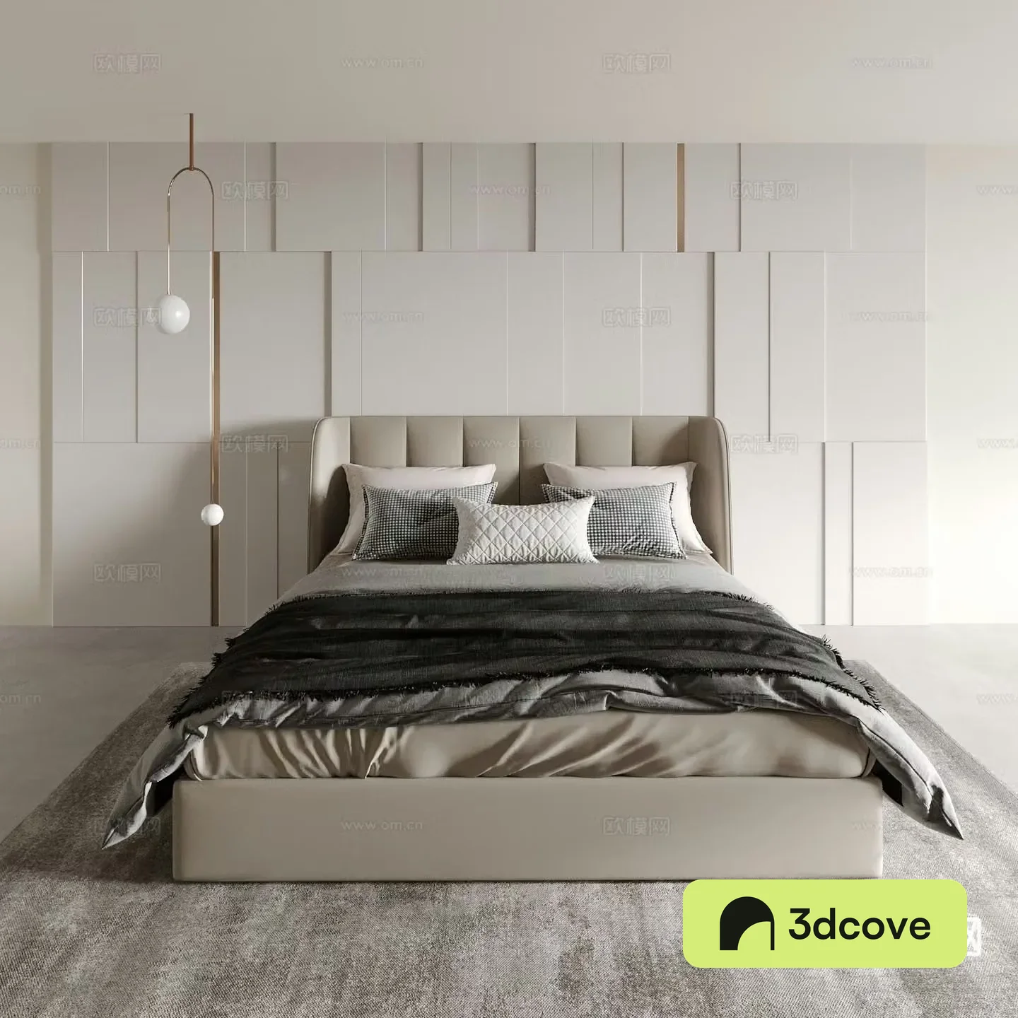 Italian double bed hotel bed