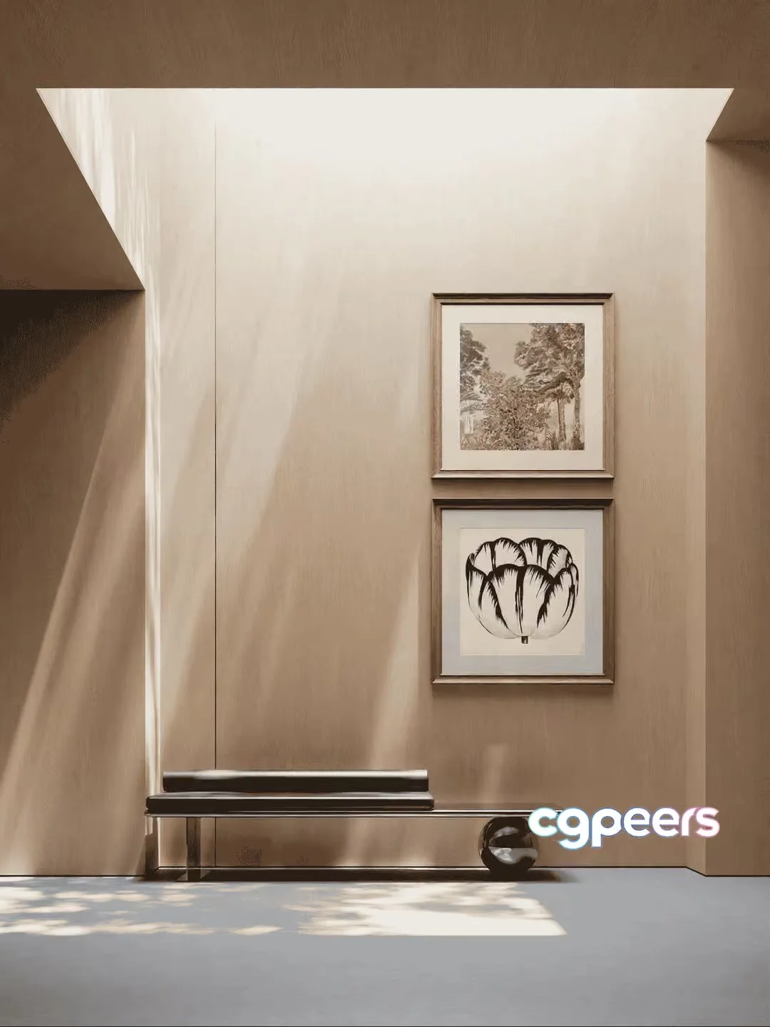 Modern Minimalist Decor 3D Model – 15347 – VRAY Render