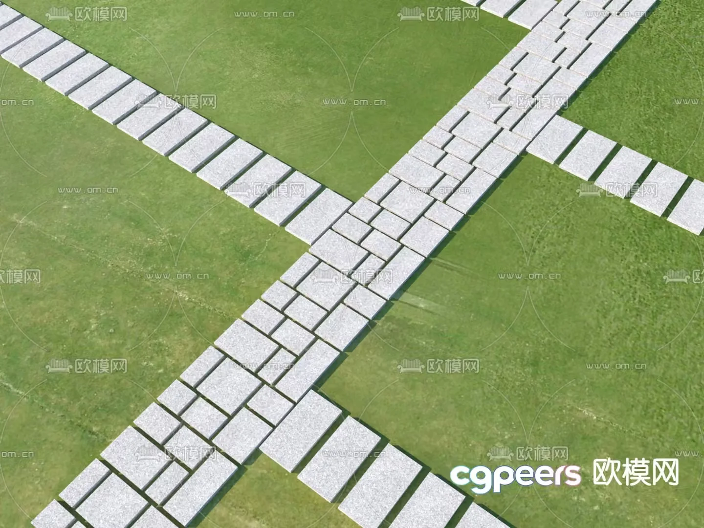 Landscape Garden Road Tingbu sketch Park Tingbu 3D model