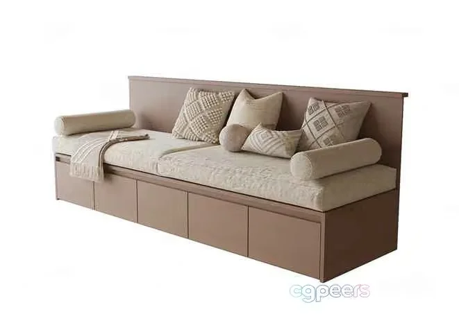 Modern Daybed 3D Model – 18483 – VRAY Render