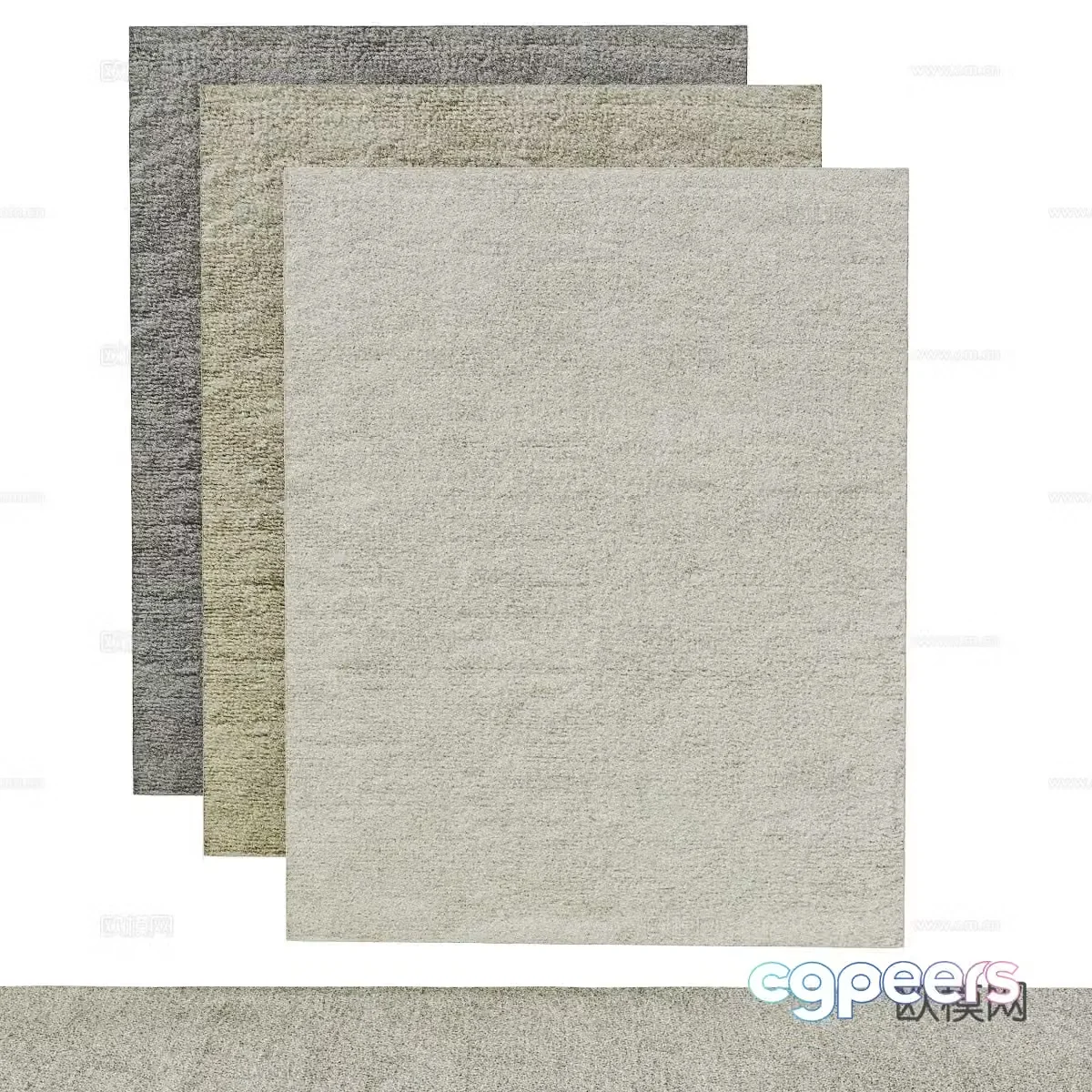 Modern carpet combination 3d model
