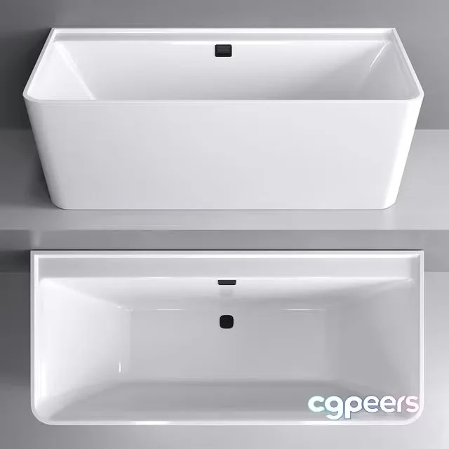 3ds Max Free – Wall-mounted bathtub Villeroy & Boch Collaro