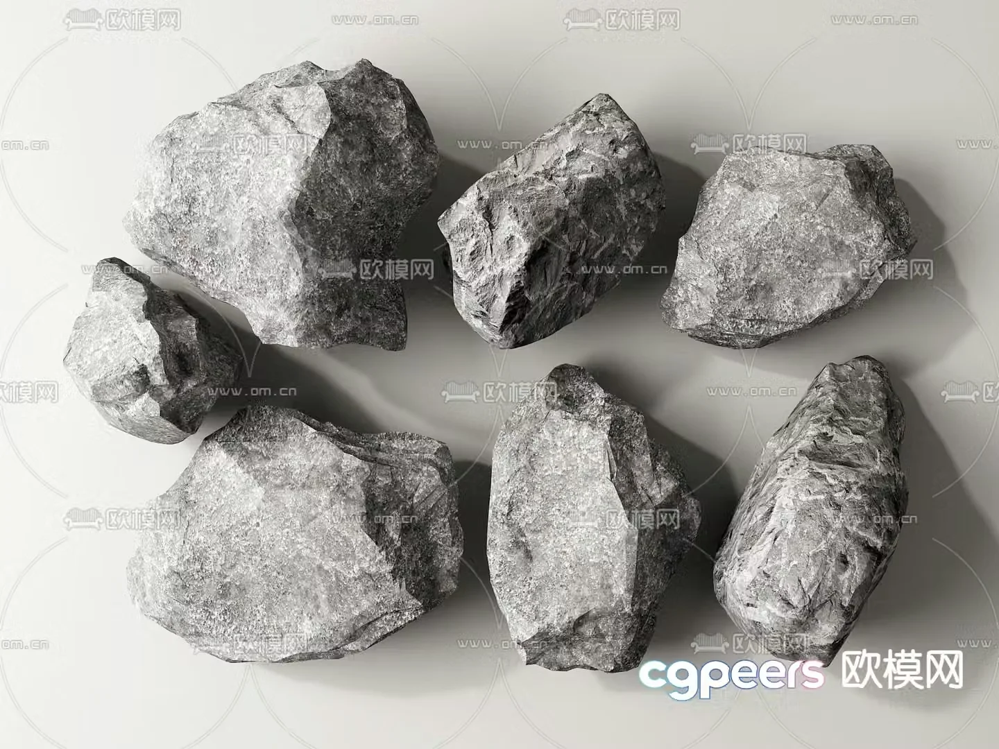 stone rocks landscape stone rock 3d model