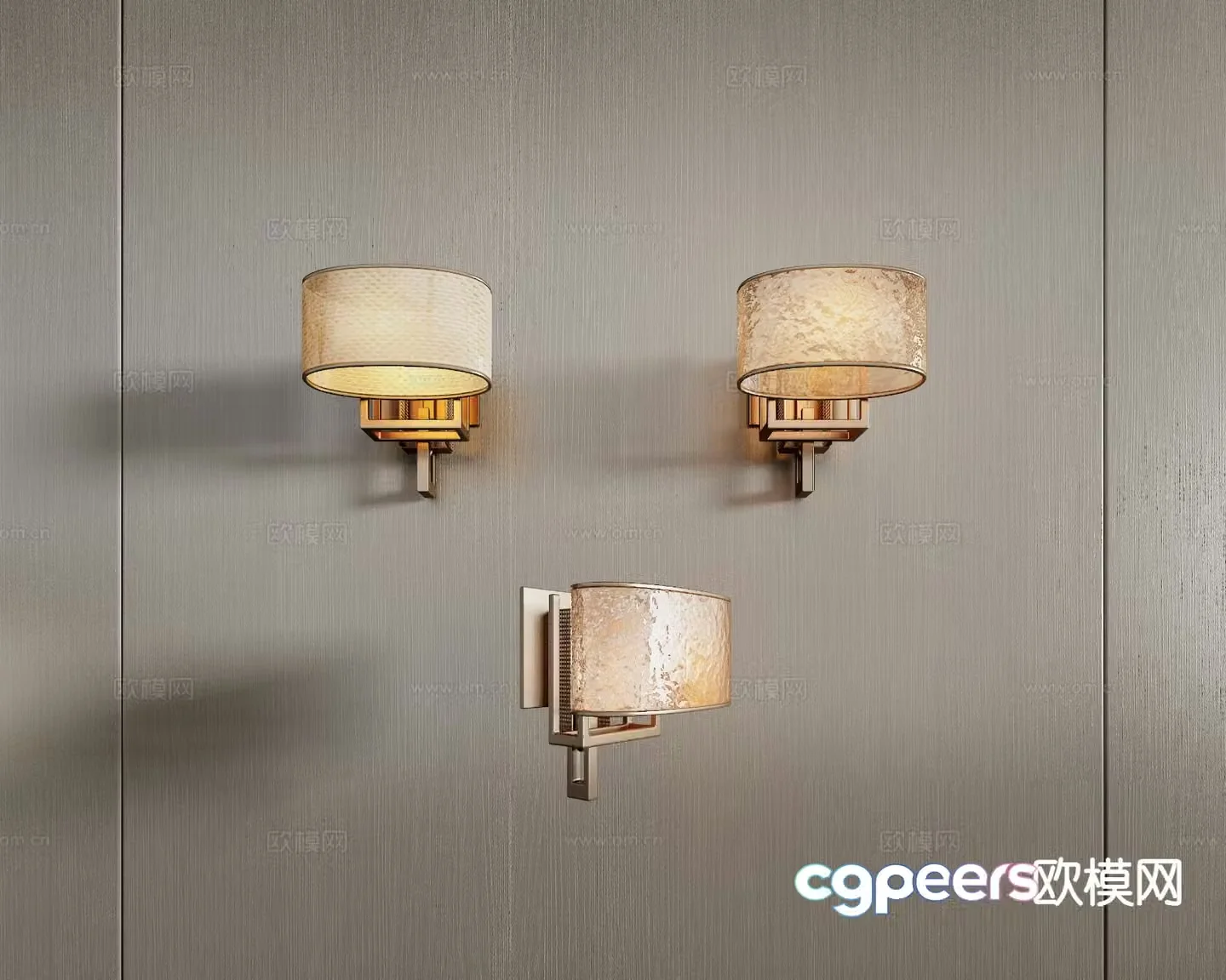 Italian style wall lamp glass wall lamp 3d model