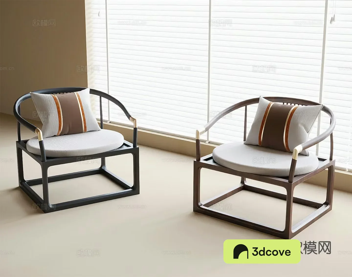 New Chinese style armchair tea chair leisure chair single chair dining chair