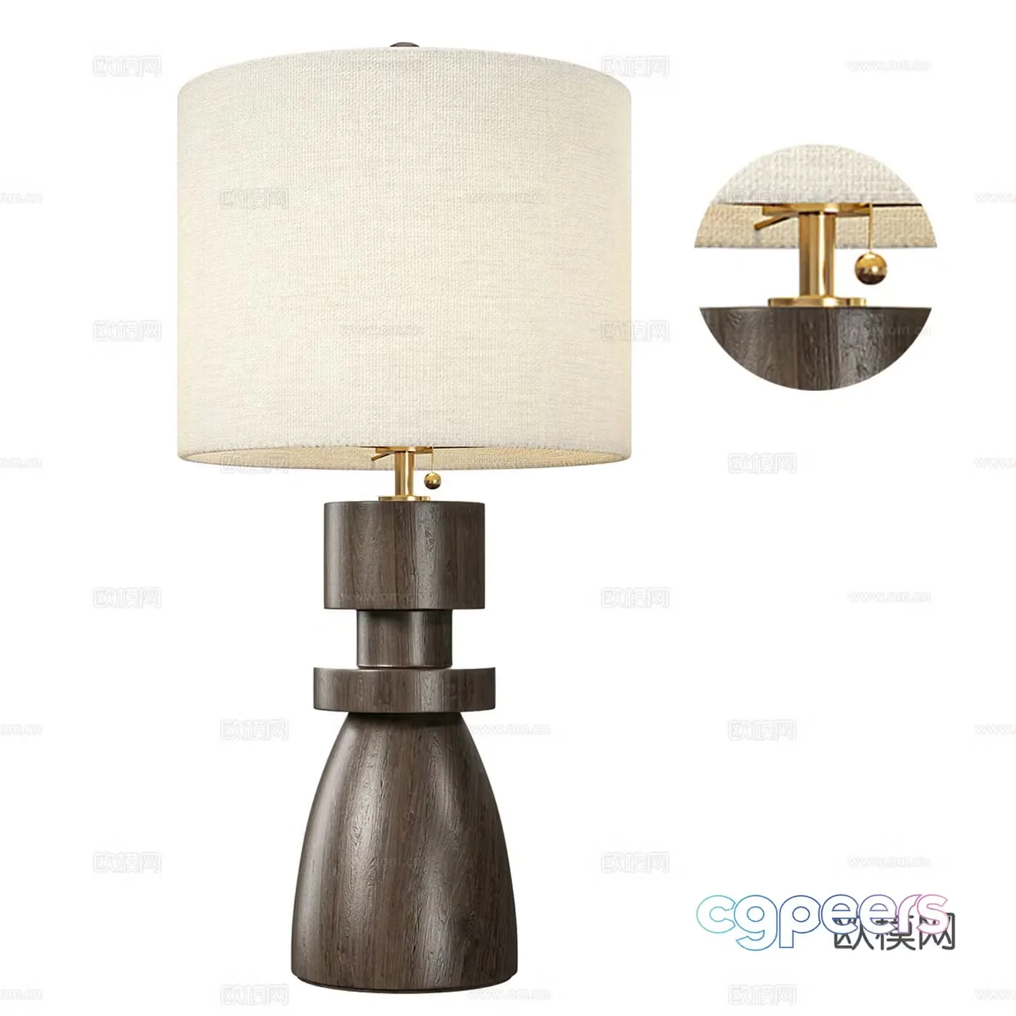 Modern light luxury desk lamp 3D model