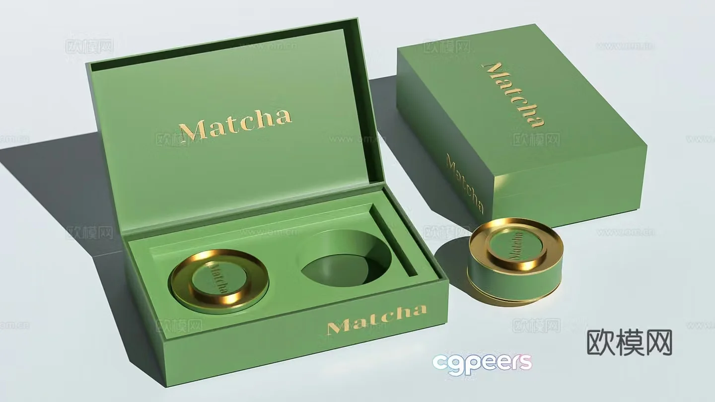 Daily necessities Tea small jar tea packaging gift box cardboard box festival supplies Dragon Boat Mid-Autumn Spring Festival gift box 3D model