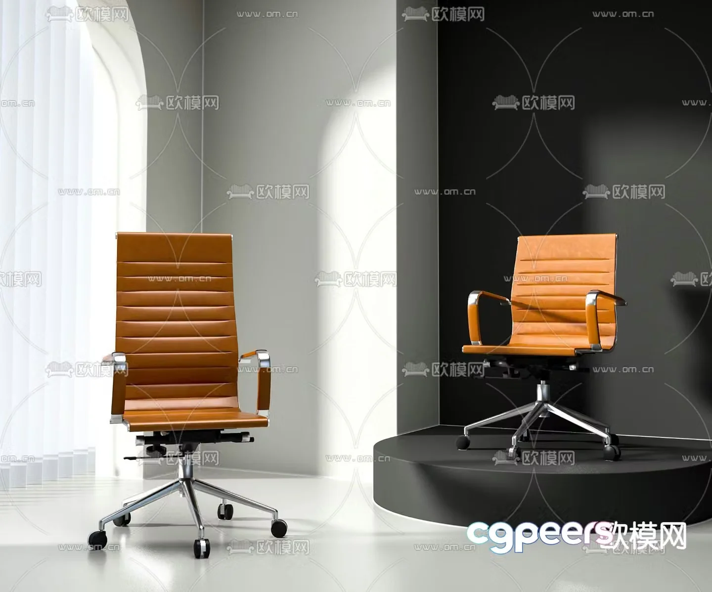 Modern shift chair work chair office chair 3d model