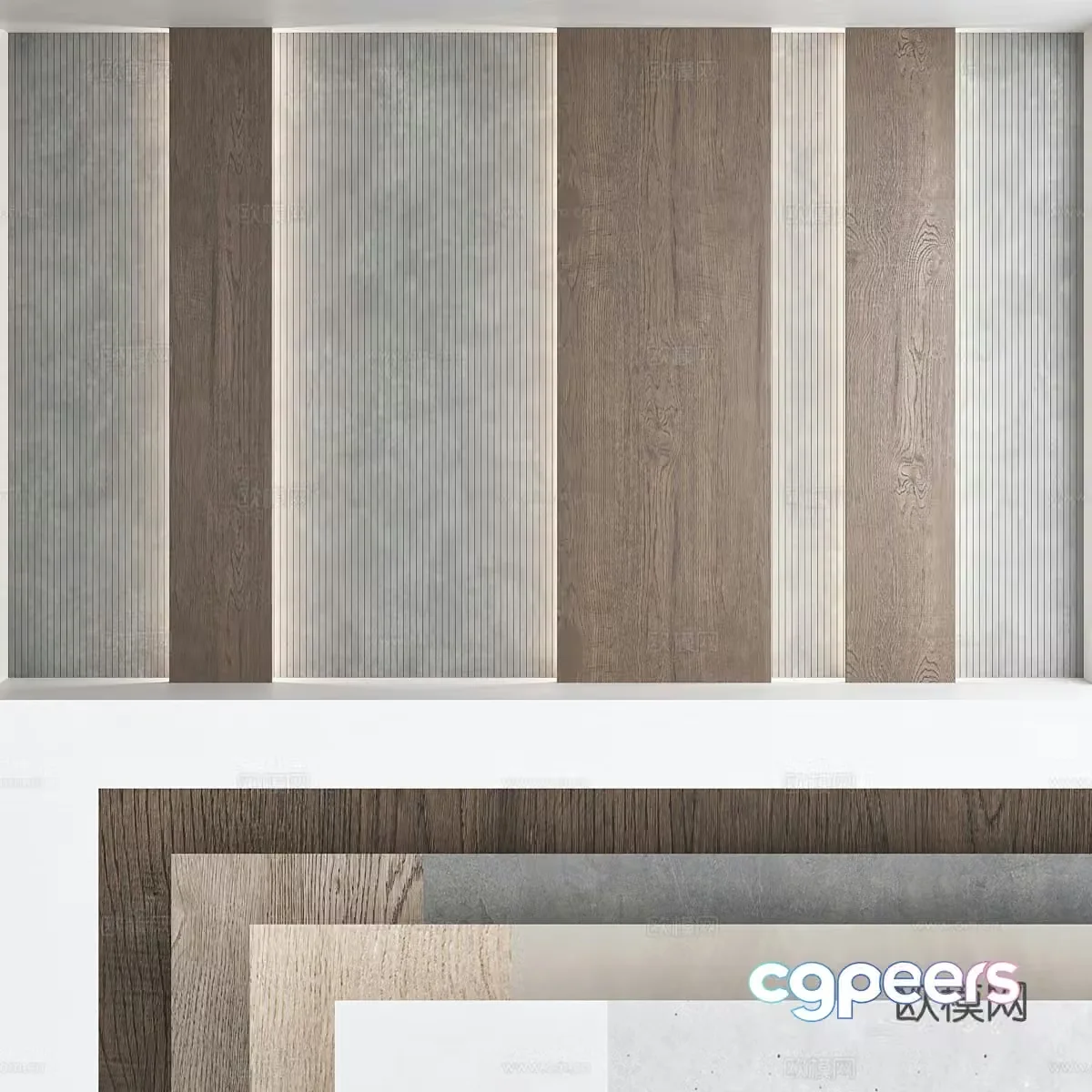 Background wall 3d model