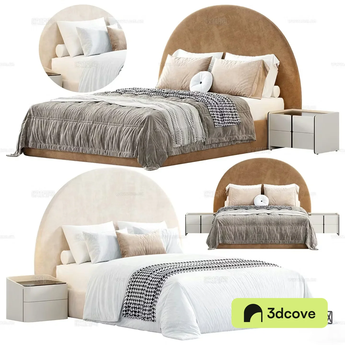 Modern double bed