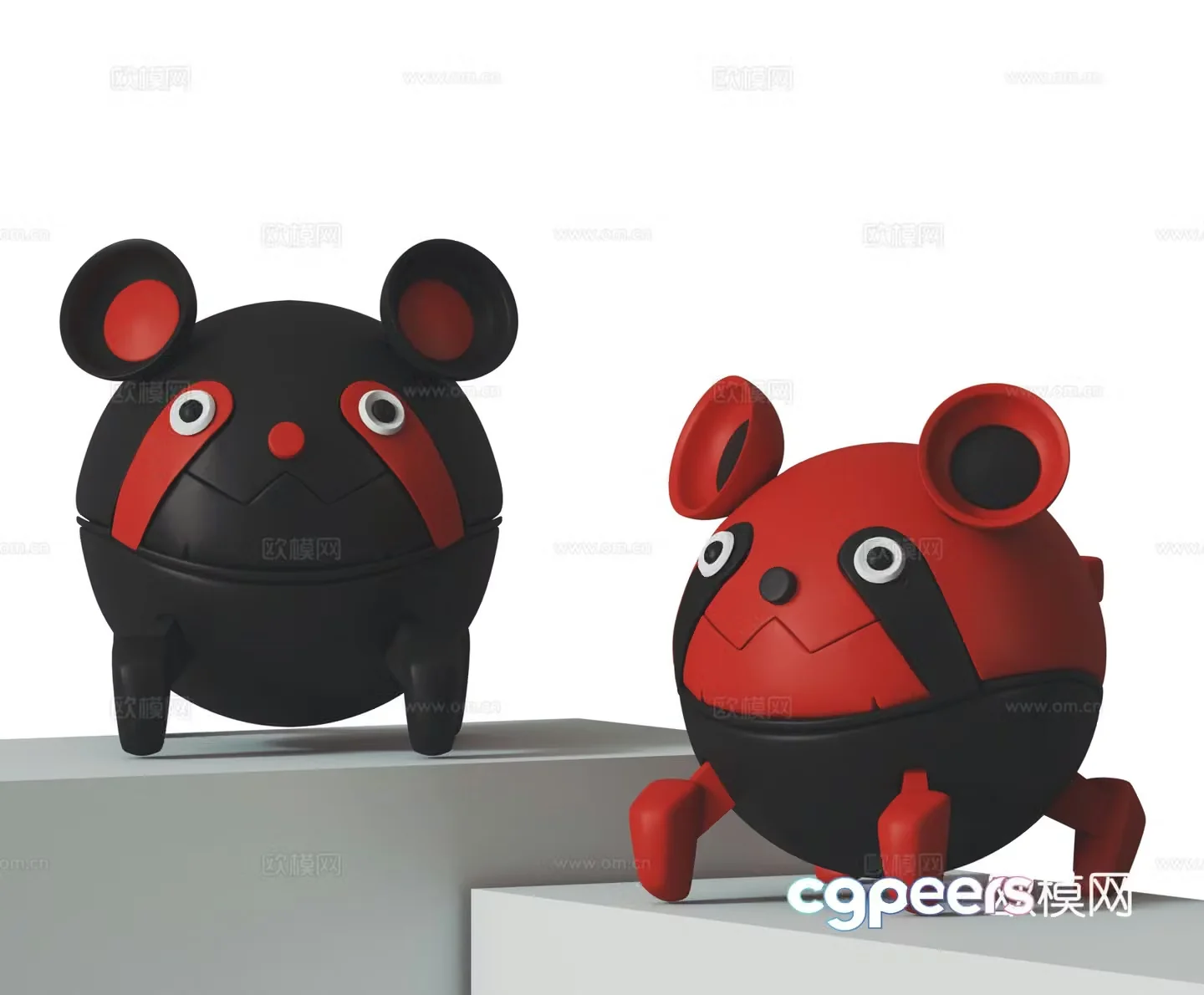 Modern doll 3d model