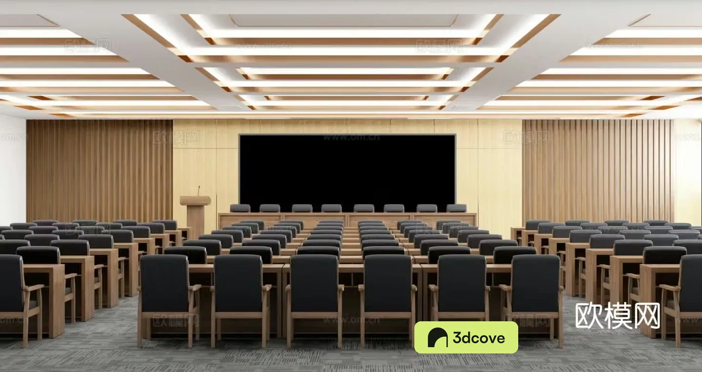 Modern multi-functional lecture hall Multi-functional conference room Large conference room Party and government organs conference room