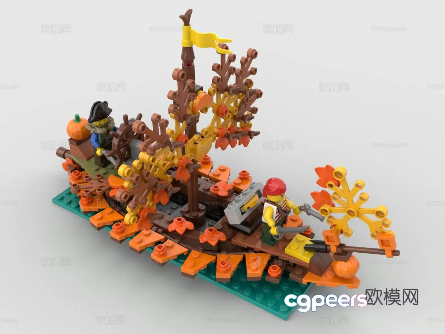 Lego LEGO boat sailing ship 3d model