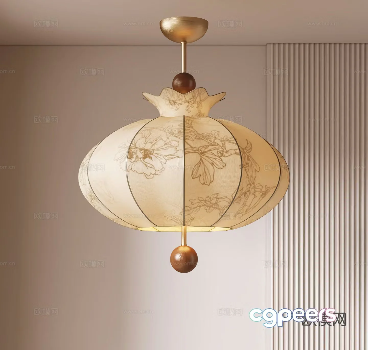 3D model of medieval style chandelier