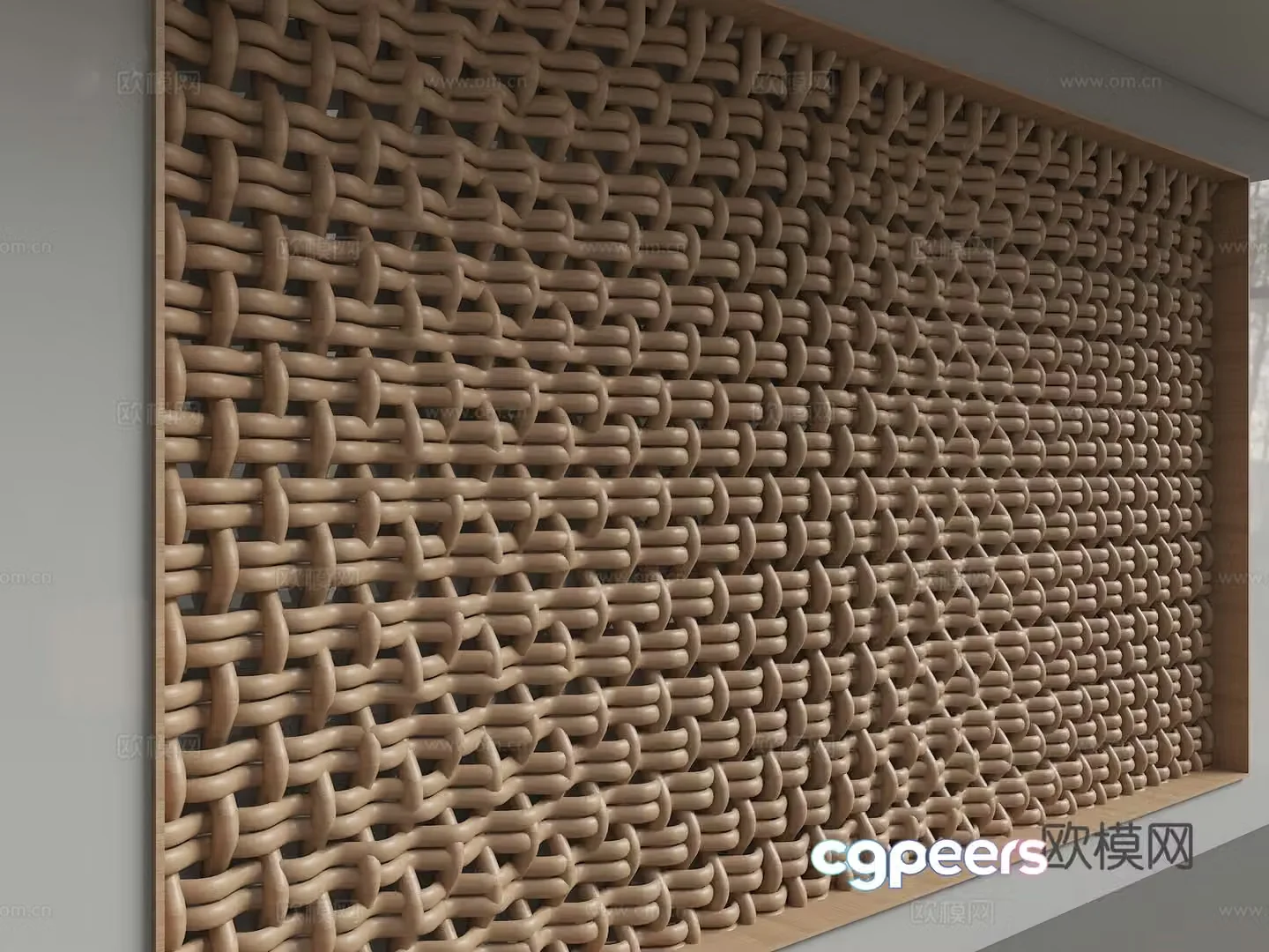 Modern background wall 3d model