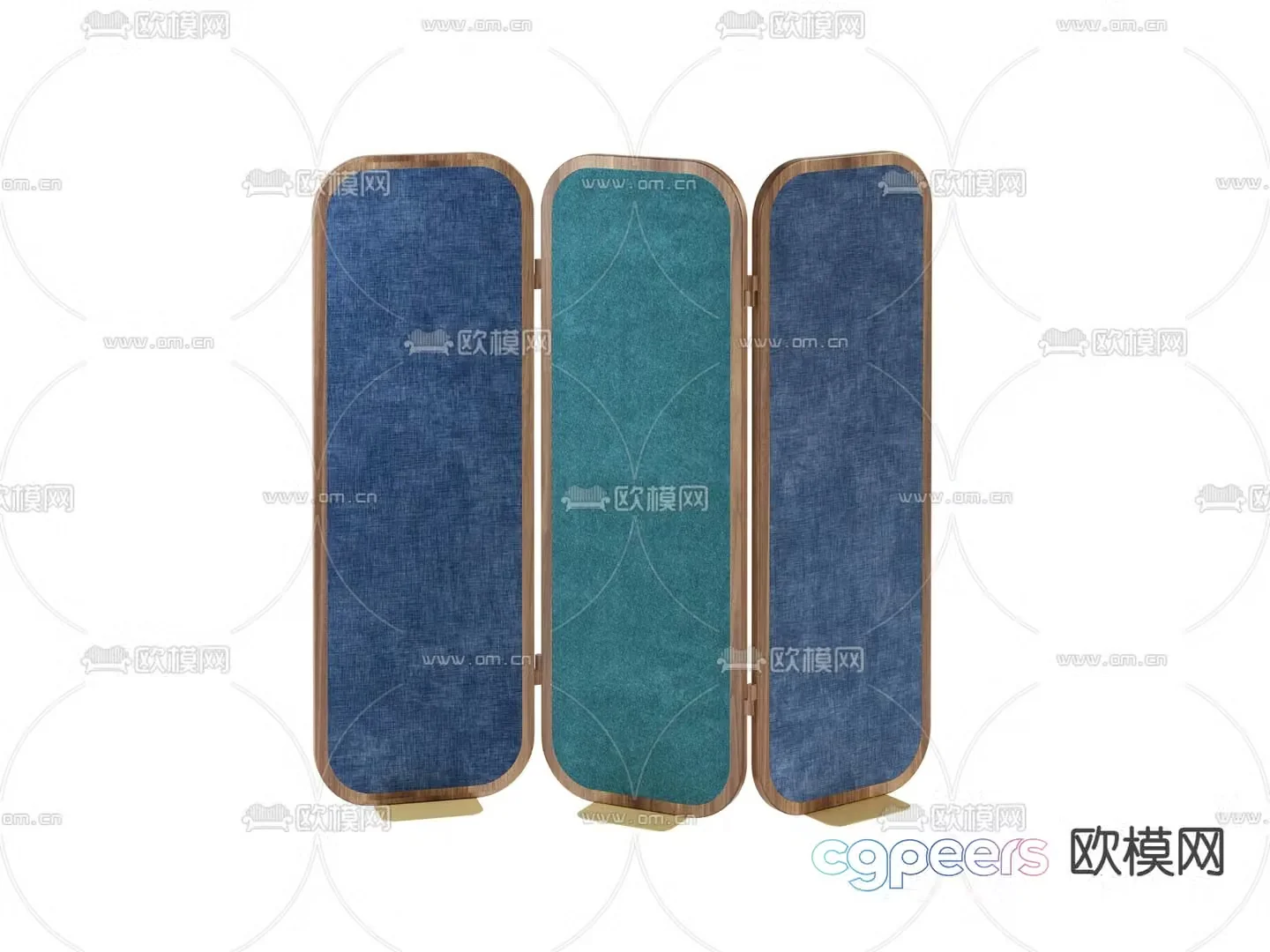 Folding screen partition 3d model