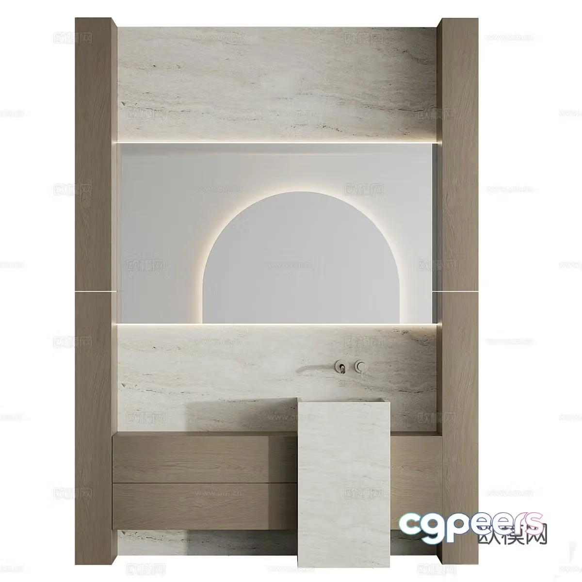 Washbasin cabinet 3d model