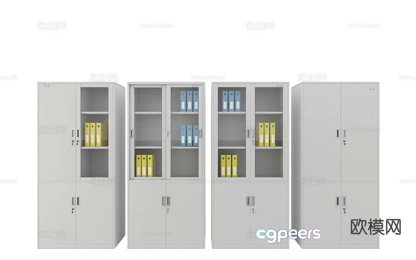 Office cabinet file cabinet 3d model