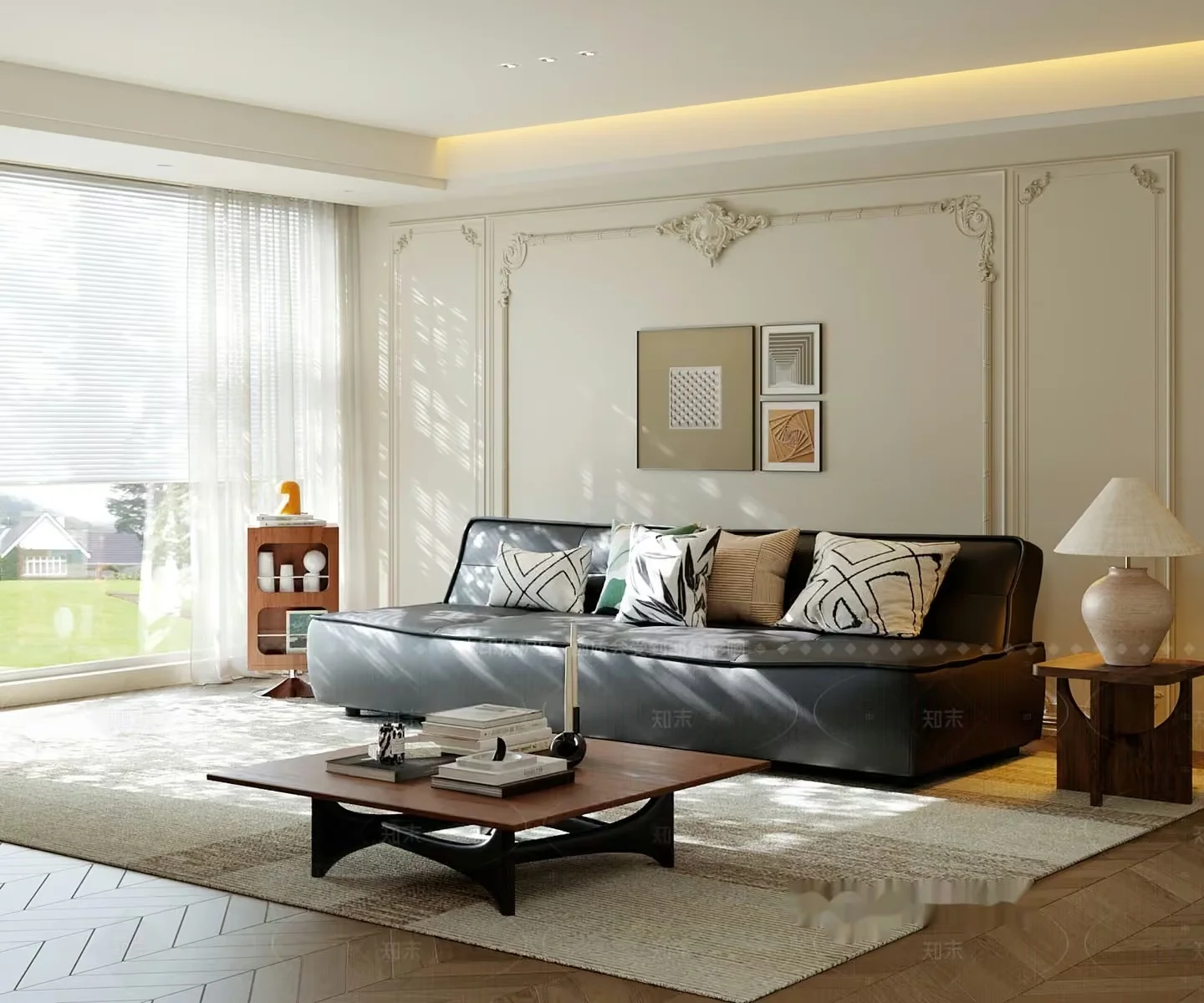 Modern Living Room 3D Model – 19759 – VRAY Render