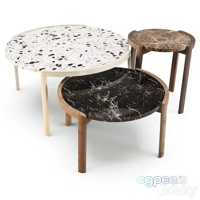 3ds Max Free – Bolia Coffee Tables – Mix