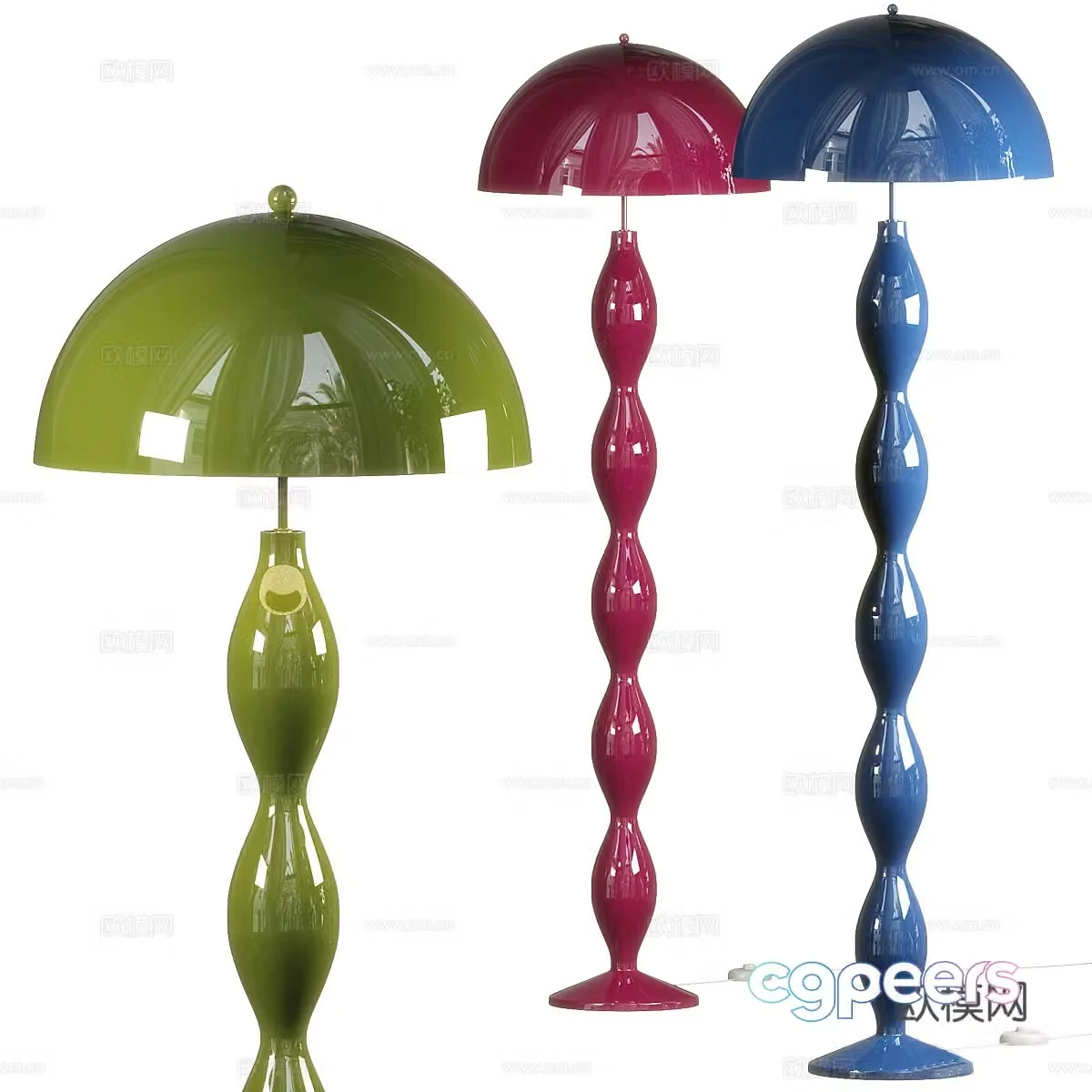 Modern Italian light luxury MakeBelieve floor lamp 3D model