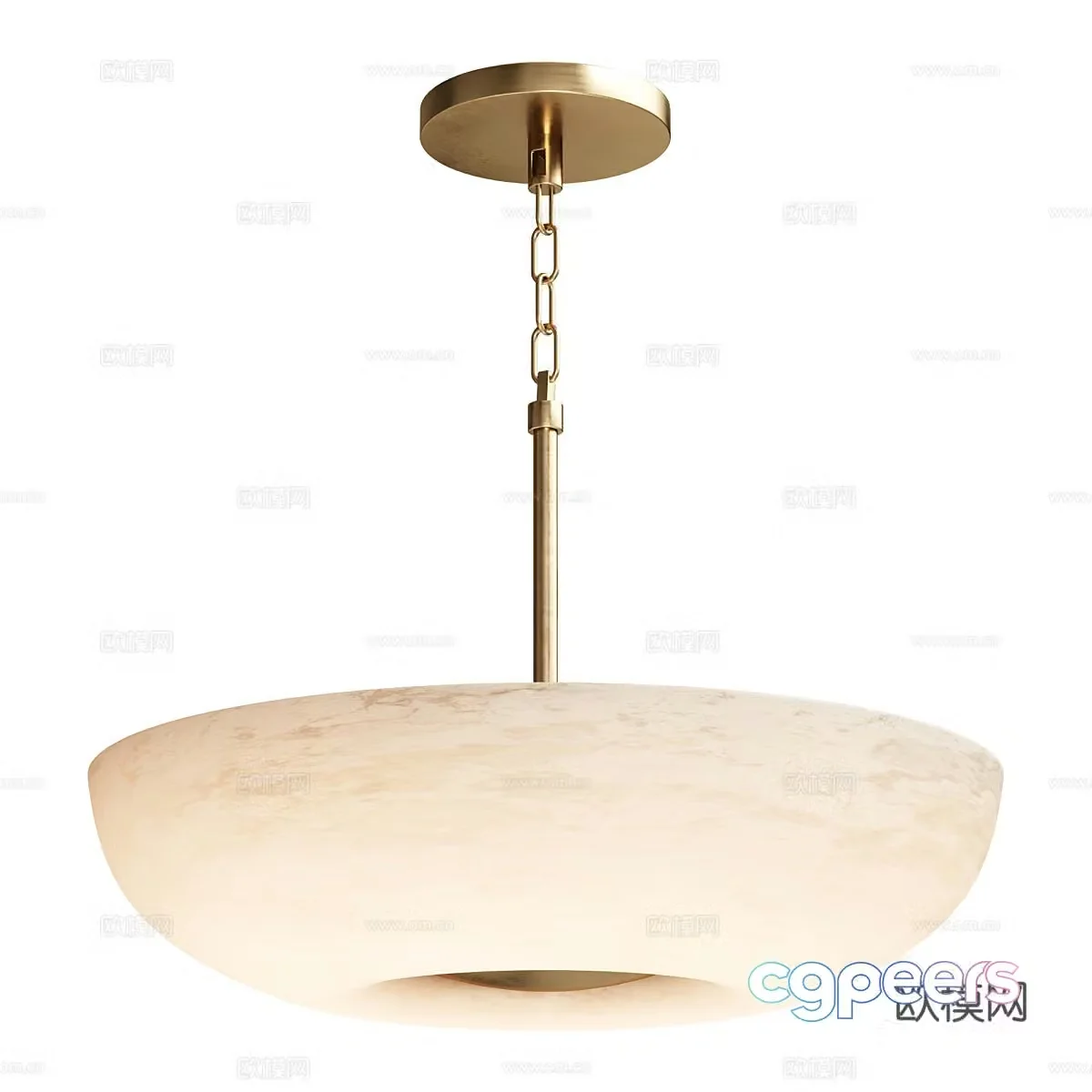 New Chinese light luxury Ariano chandelier 3D model