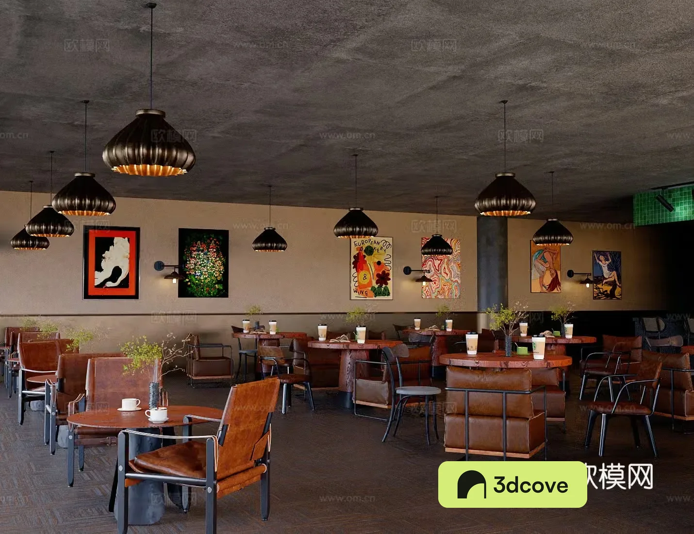 American retro cafe