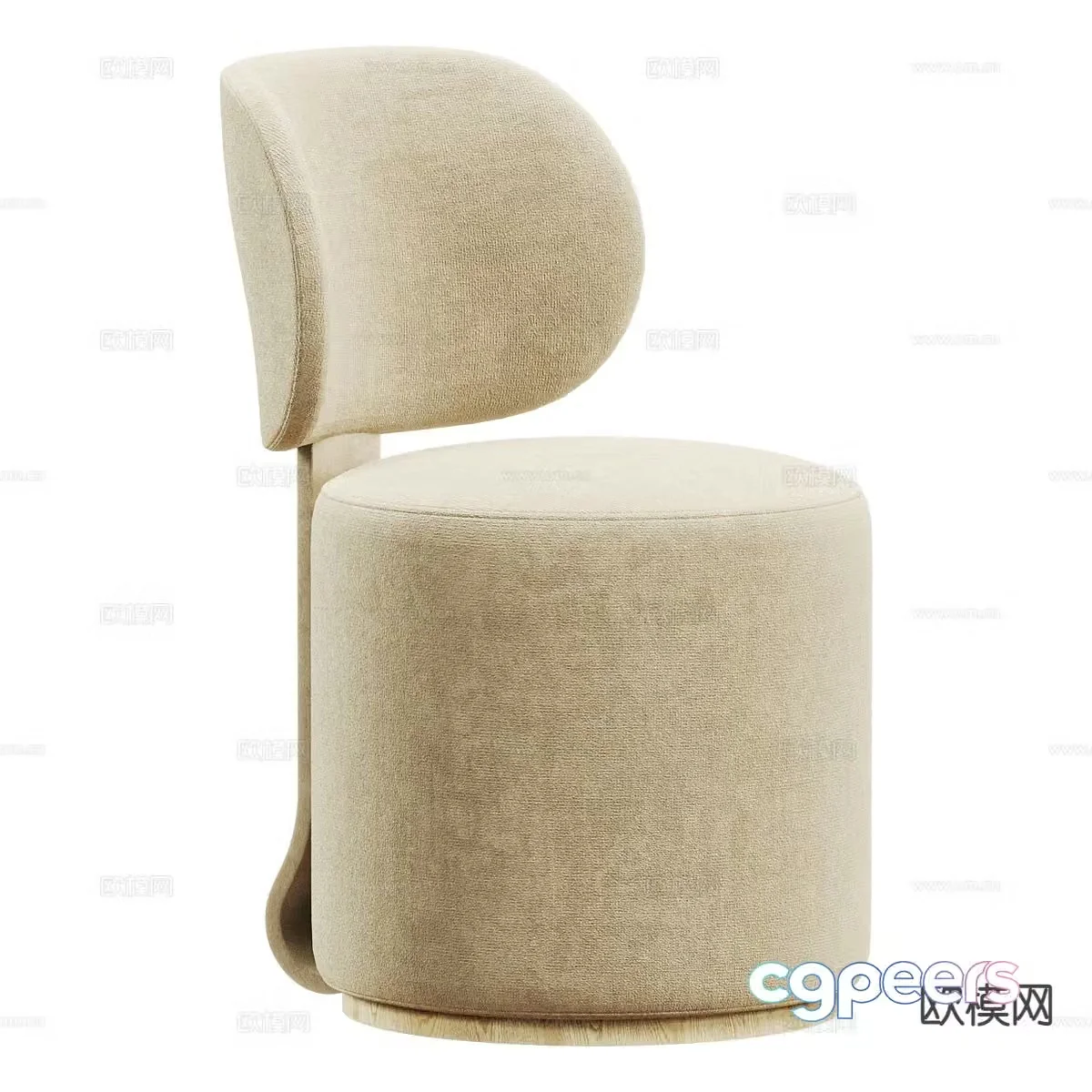 Modern chair leisure chair 3d model