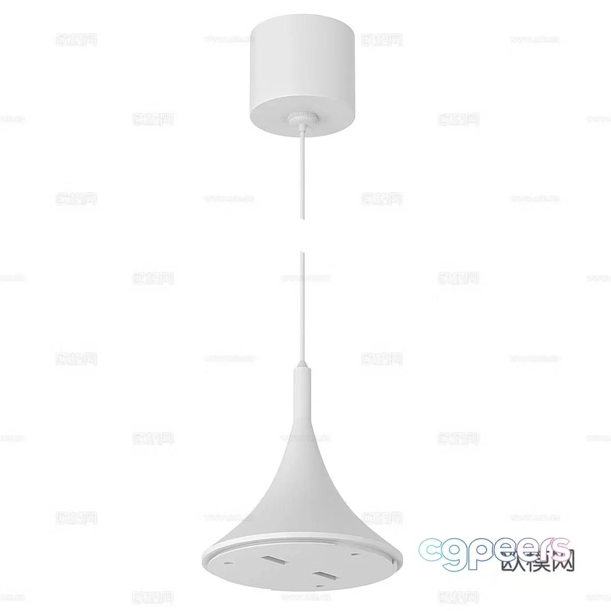 Simple chandelier living room chandelier 3d model