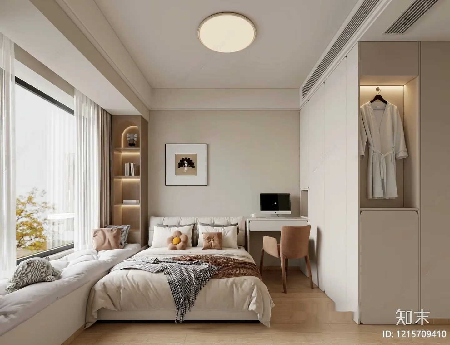 Cozy Bedroom 3D Model – 23473 – VRAY Render
