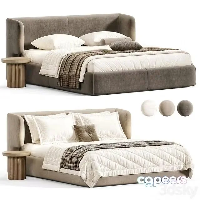 3ds Max Free – From Italy Claire Bed