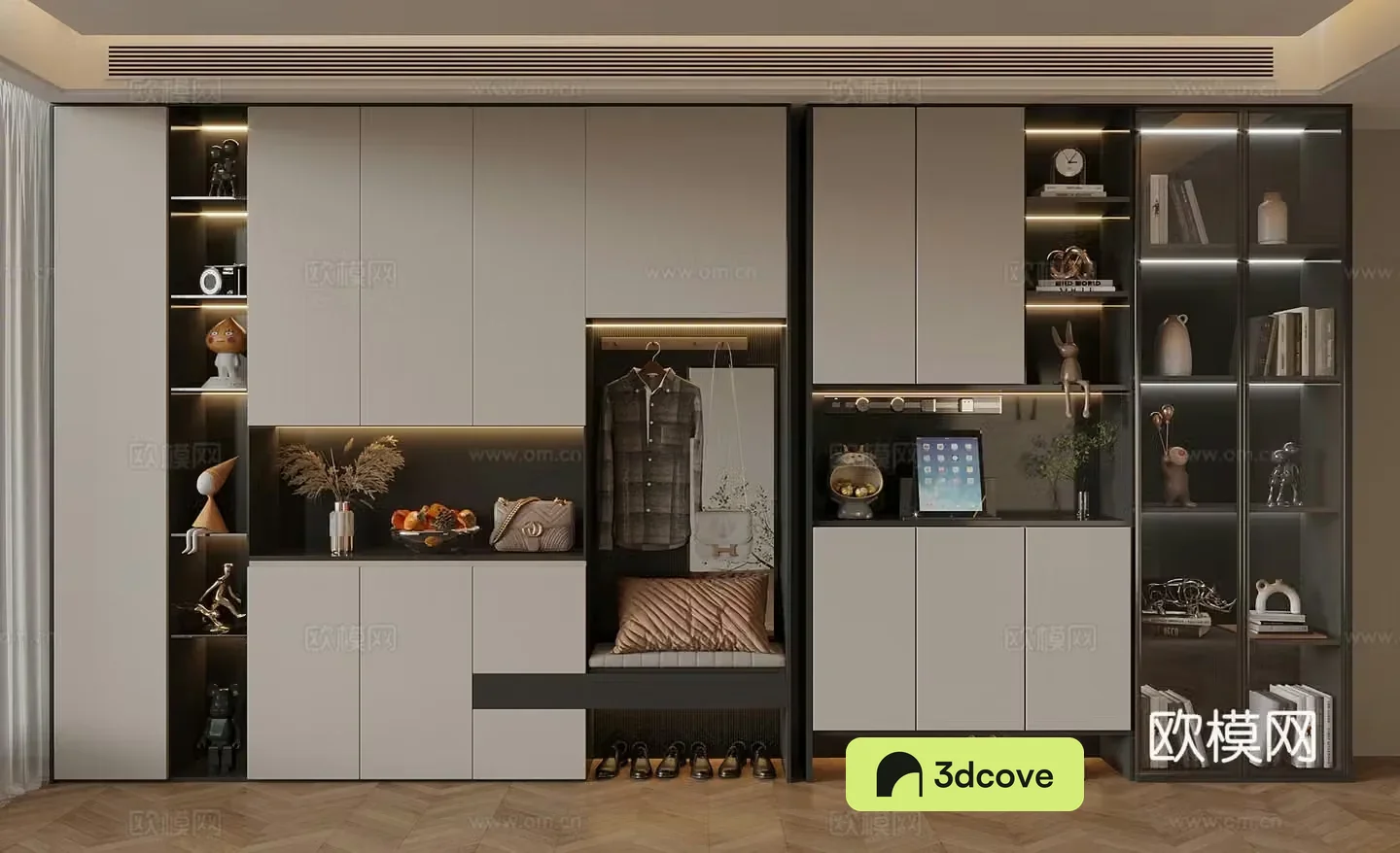 Modern new Chinese style shoe cabinet hanging shoe cabinet porch shoe cabinet partition shoe cabinet entrance shoe cabinet