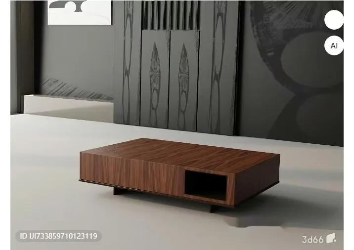 Modern Wooden Coffee Table 3D Model – 18093 – VRAY Render
