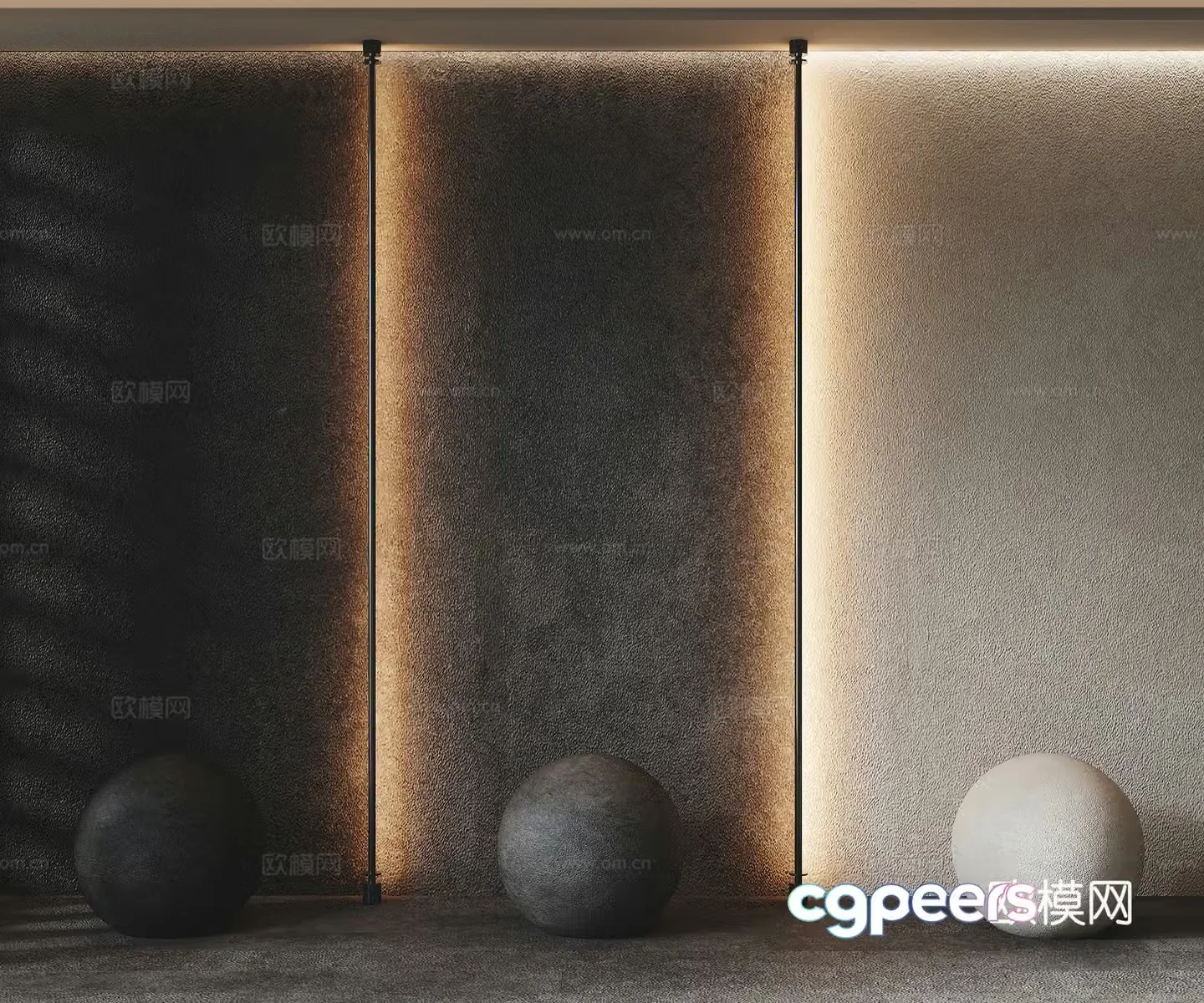 Modern wall paint 3d model