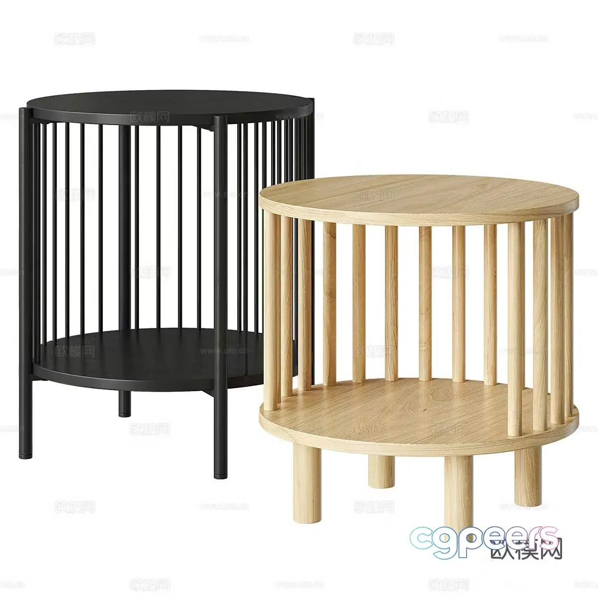 Haris Osaka Bedside Table 3D Model