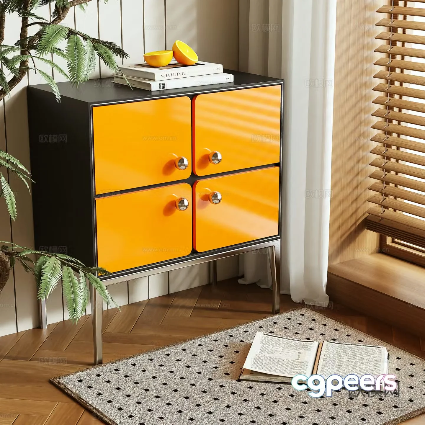 Bedside table 3d model