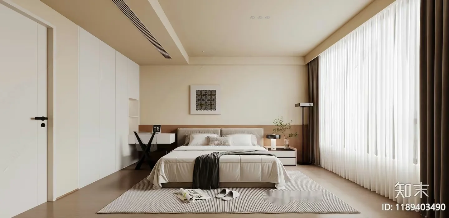 Modern Bedroom 3D Model – 15218 – VRAY Render