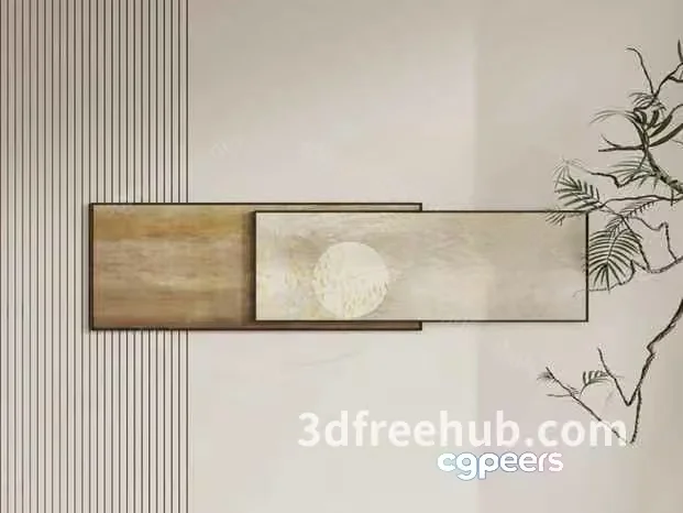 Modern 3D Art 3D Model – 19005 – VRAY Render
