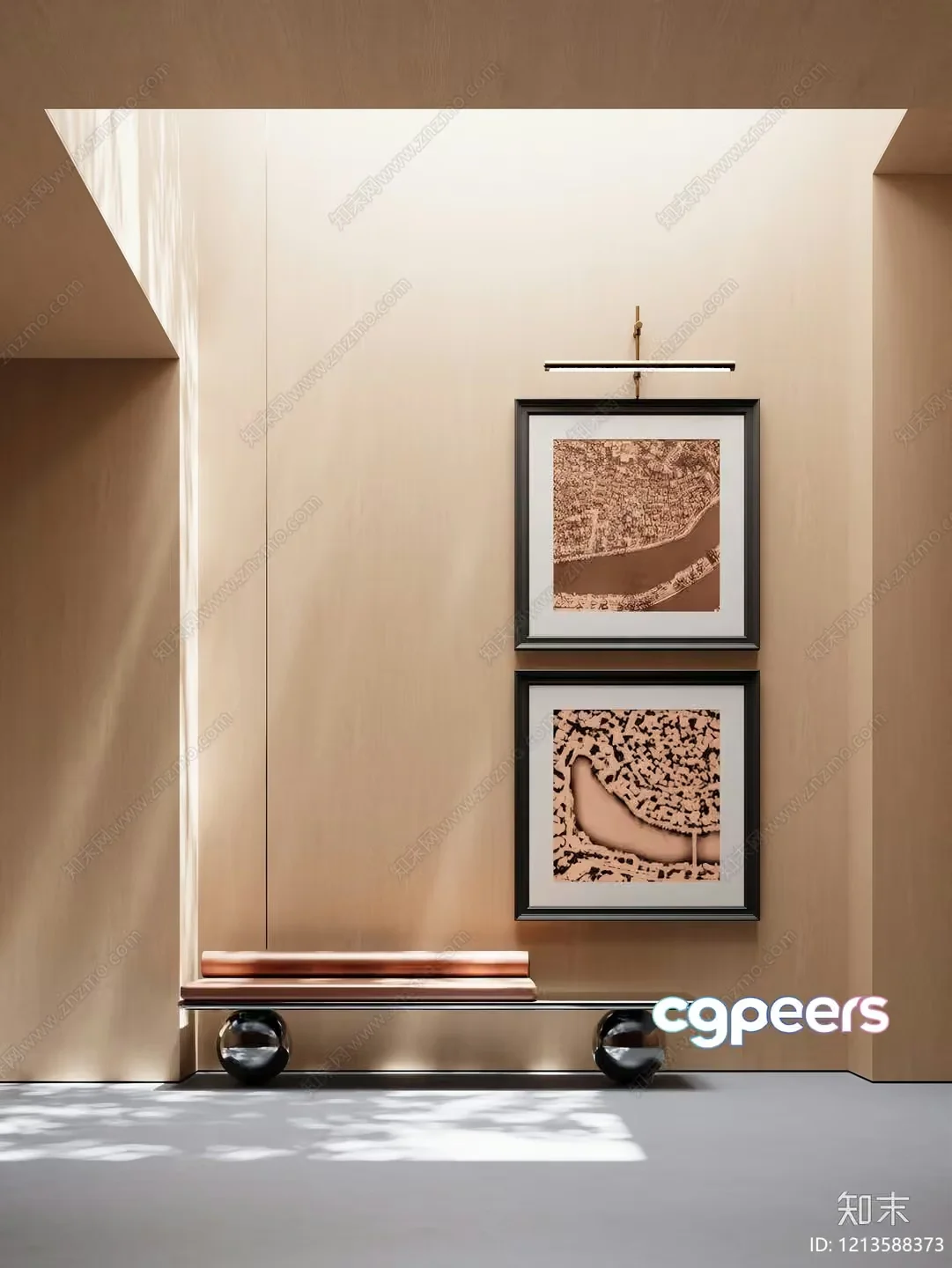 Modern Minimalist Interior 3D Model – 7700 – VRAY Render