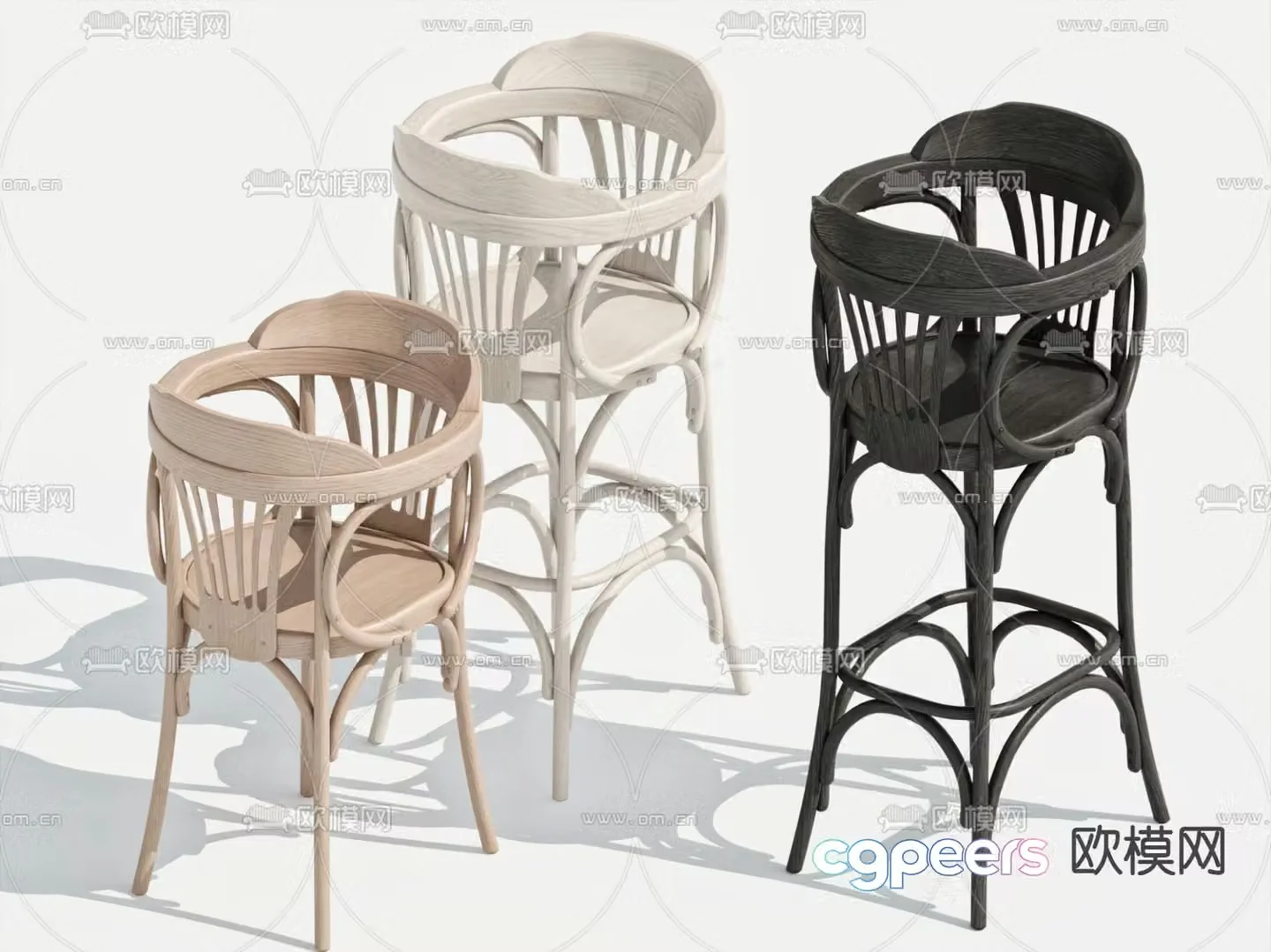 Children’s chair baby protective chair 3d model
