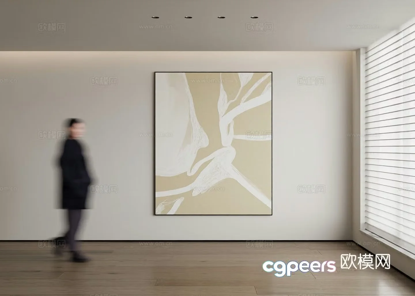 Modern decorative painting 3d model