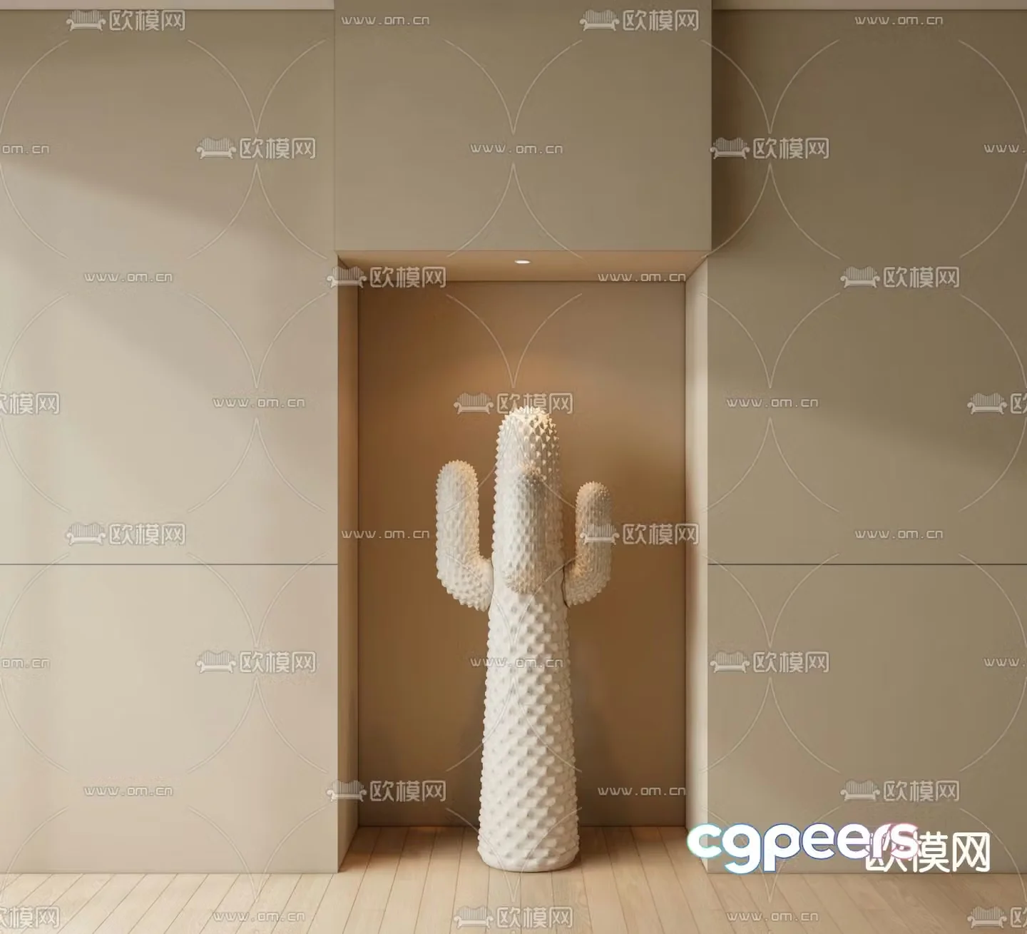 Gufram cactus coat rack coat rack 3d model