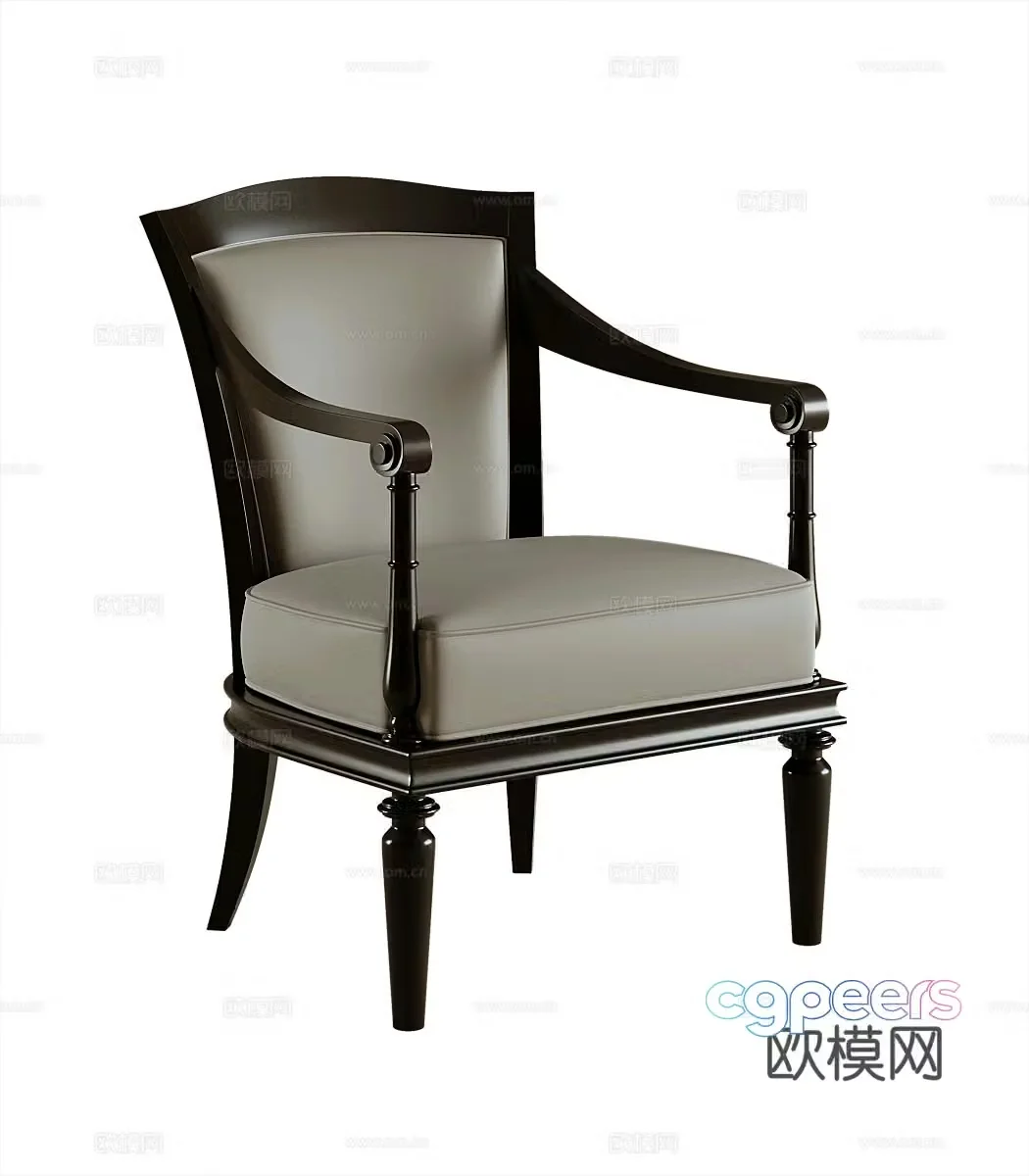 Modern leisure chair 3d model