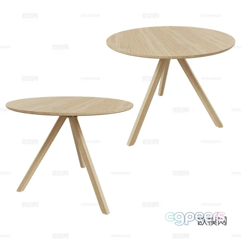 Desalto round dining table 3d model
