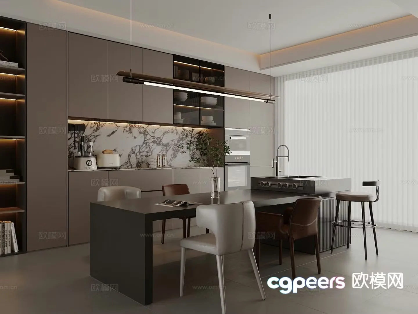 Italian restaurant 3d model