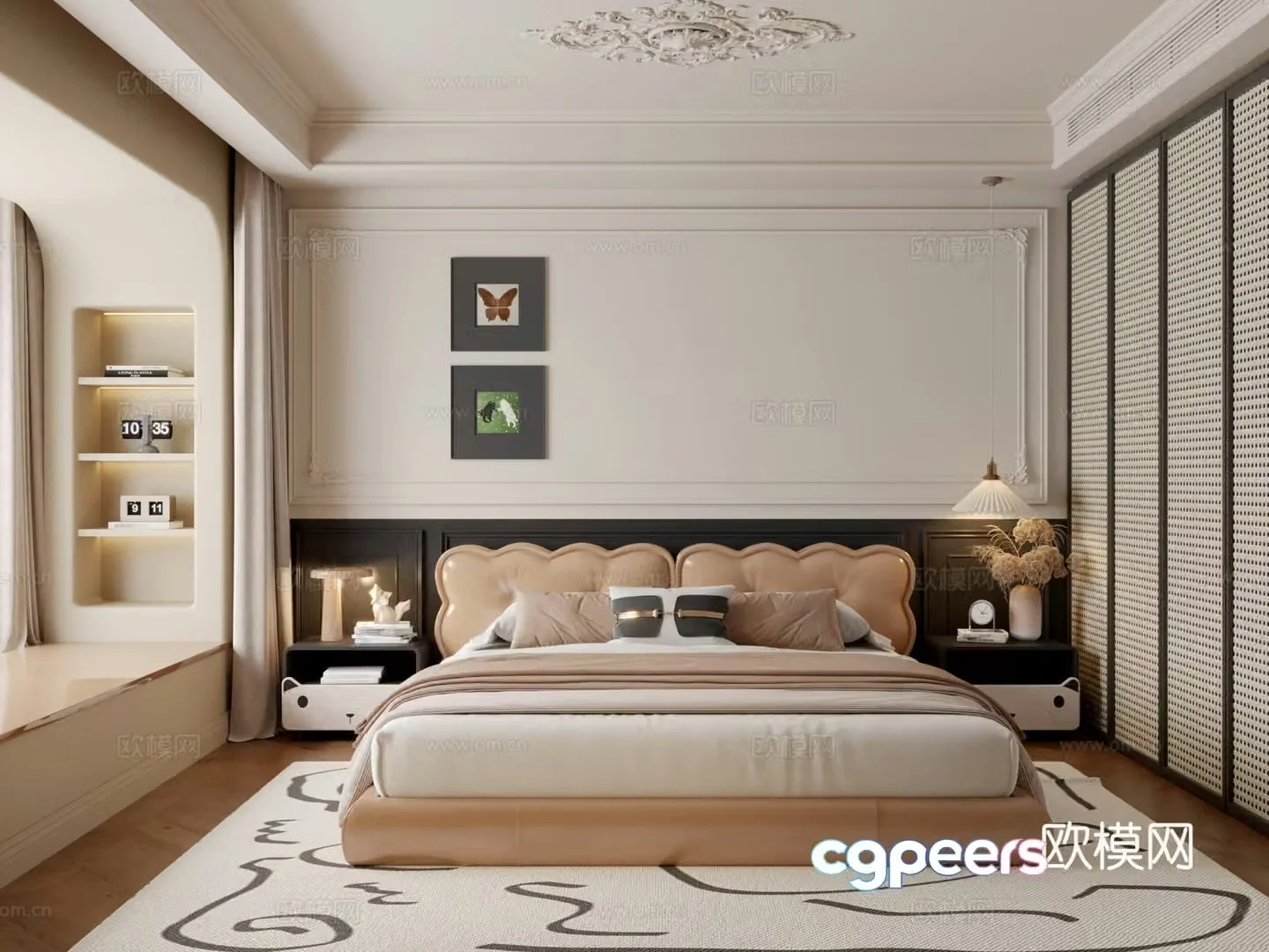 French bedroom 3d model