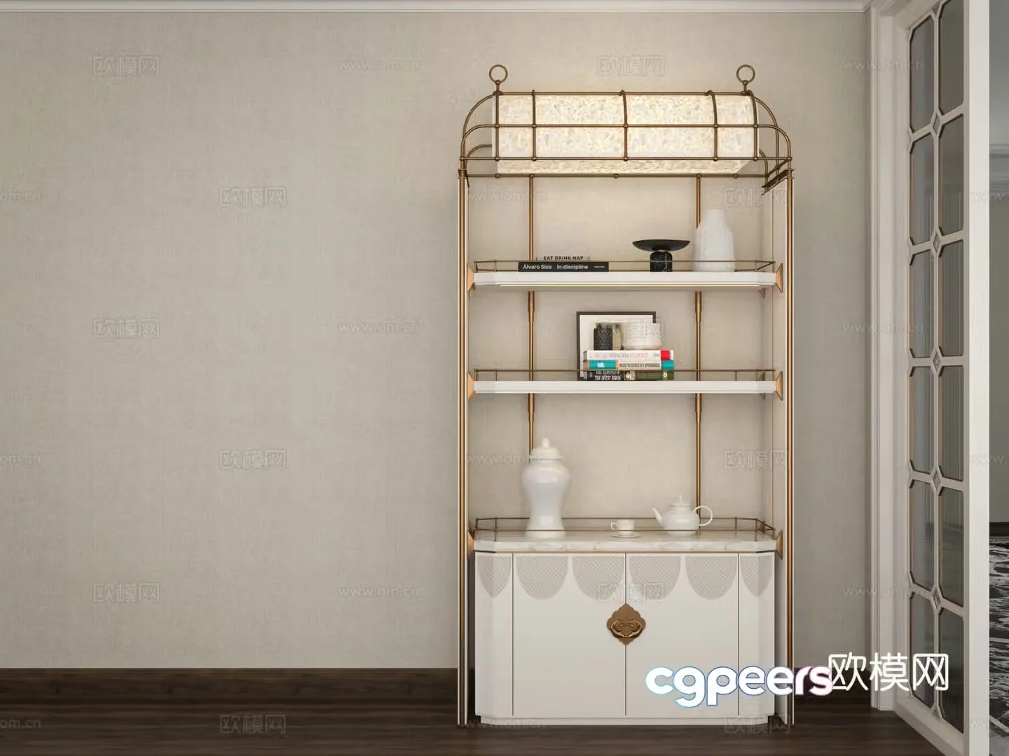 Modern hotel sideboard 3D model