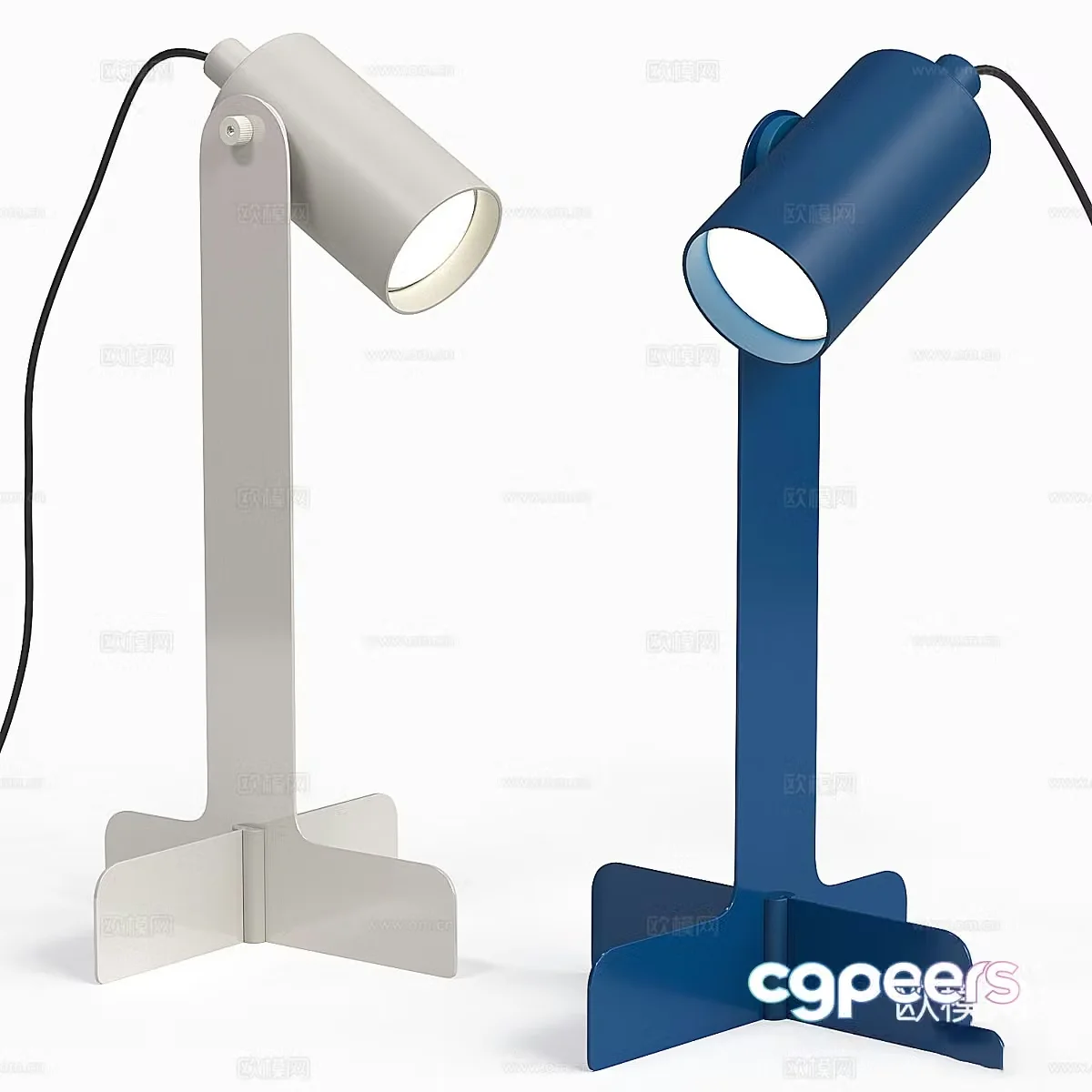 Modern Italian minimalist desk lamp 3D model