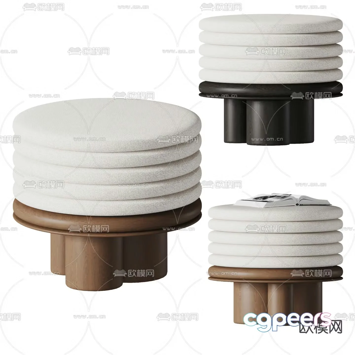 Stool Sofa Stool Stool Round Stool Lazy Stool 3D Model